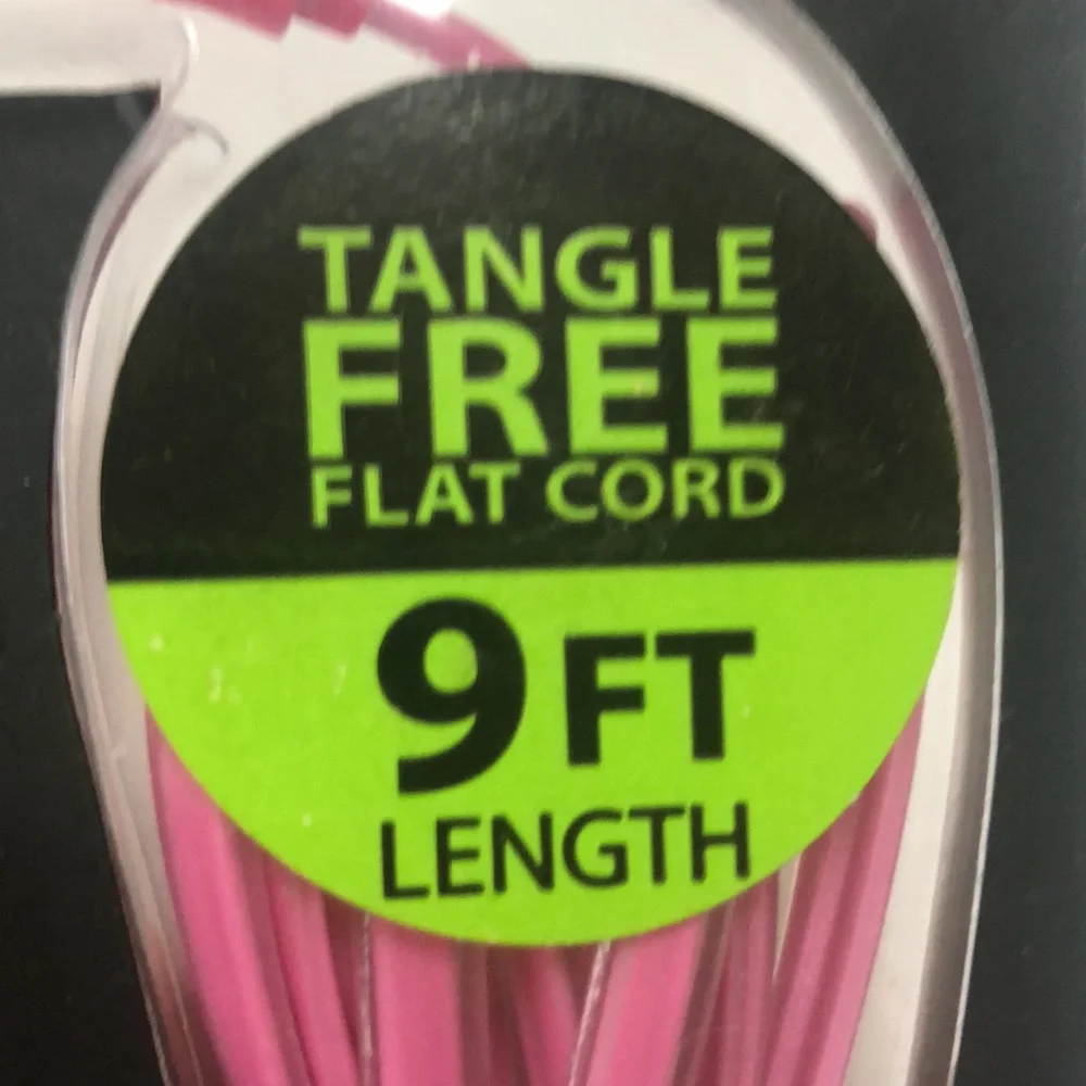 Glow In The‎ Dark Pink Micro USB Charging Cord NWT